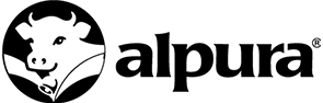 Alpura logo negro